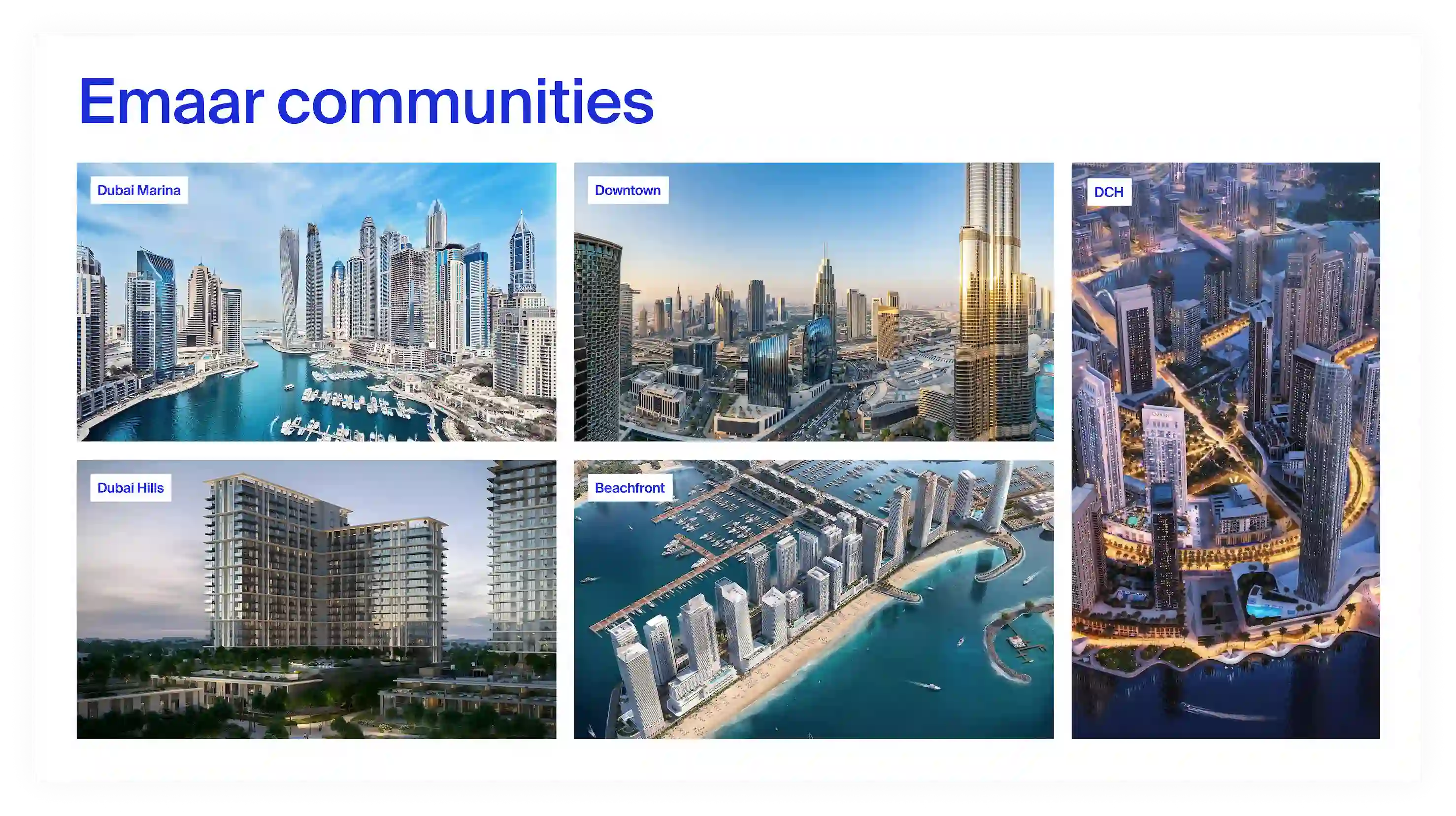 Emaar master communities